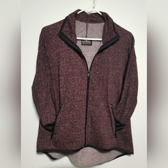 Warrior by Danica Patrick Burgundy Zip UpTop - Picture 4 of 8